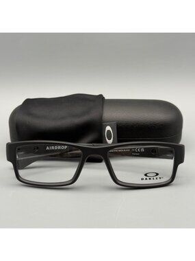 Oakley Airdrop Eyeglasses Mens Black OX8046-0153 Satin Black 53-18-143